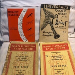 4 Vintage Instructional Music Books